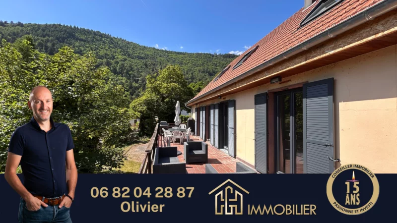 Une maison avec vue, et une terrasse pour en profiter…