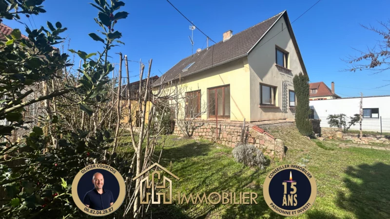 Agréable quartier de ribeauvillé et potentiel très intéressant pour cette maison des années 70
