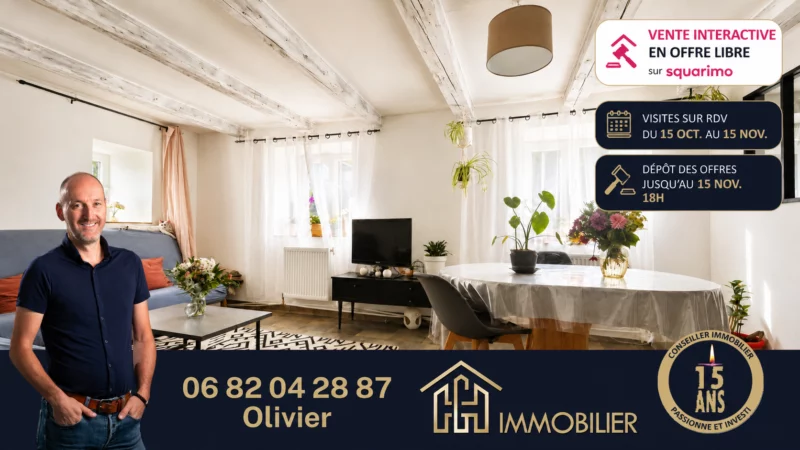 Maison familiale rénovée avec garage et extérieur en terrasses en vente interactive à prix libre*